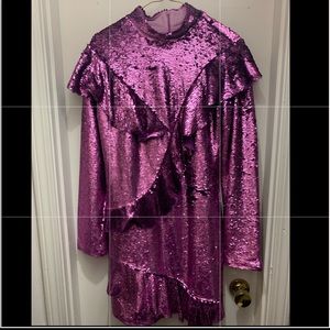 Pinky sequence dress